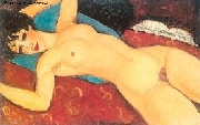 Roter Akt nach Modigliani